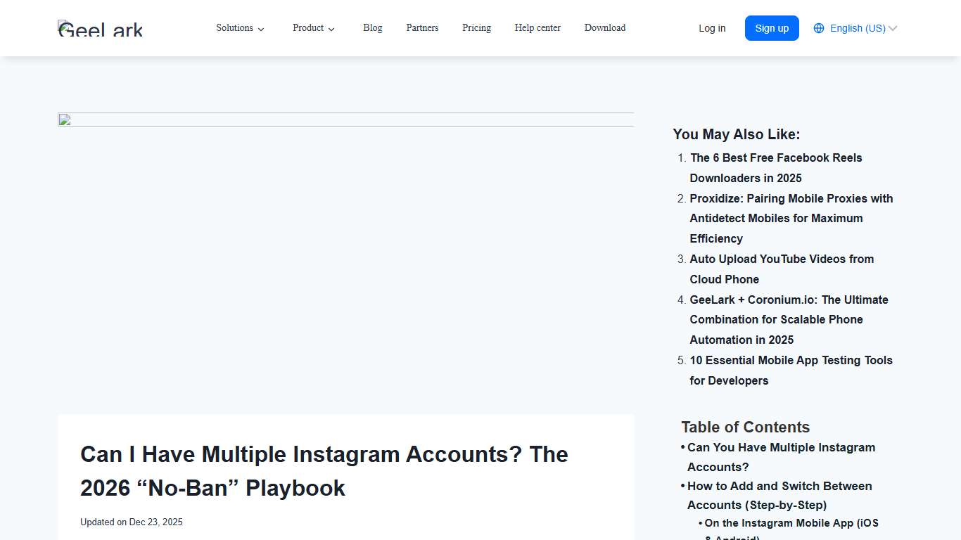 Can I Have Multiple Instagram Accounts? The 2026 "No-Ban" Playbook